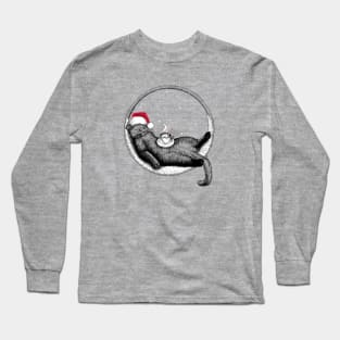 Christmas Cat Long Sleeve T-Shirt